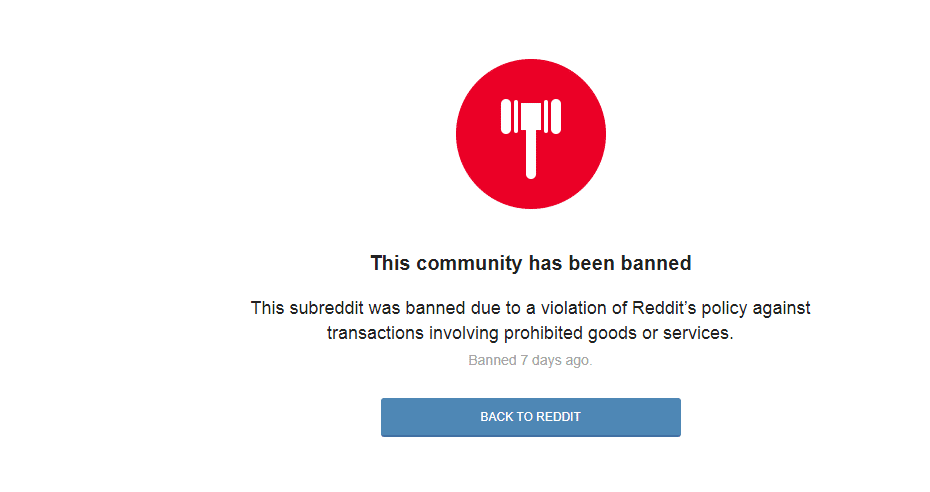 Darknetmarkets removed from reddit